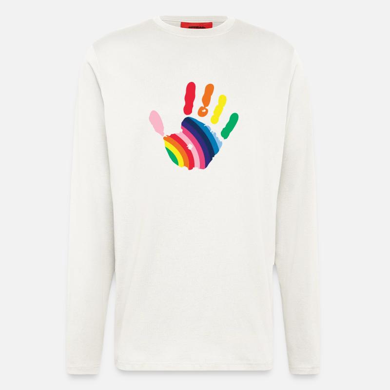 Hand - Langarmshirt - made by SPREAD  - OFF WHITE