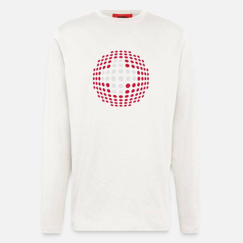 switzerland_flag_2c - Langarmshirt - made by SPREAD  - OFF WHITE