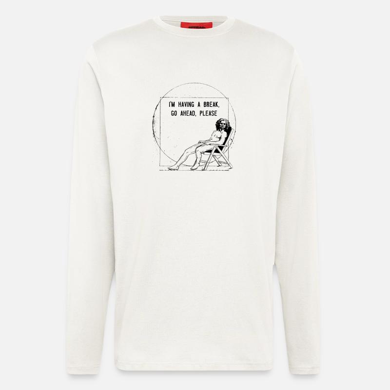 Leonardo Da Vinci - Longsleeve - made by SPREAD  - OFF WHITE