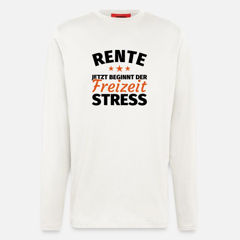 Geschenk Rente Ruhestand - Langarmshirt - made by SPREAD  - OFF WHITE