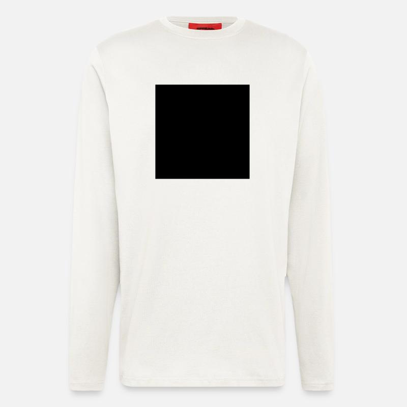 Mathematik Symbol - Schwarzes Quadrat - Langarmshirt - made by SPREAD - OFF WHITE