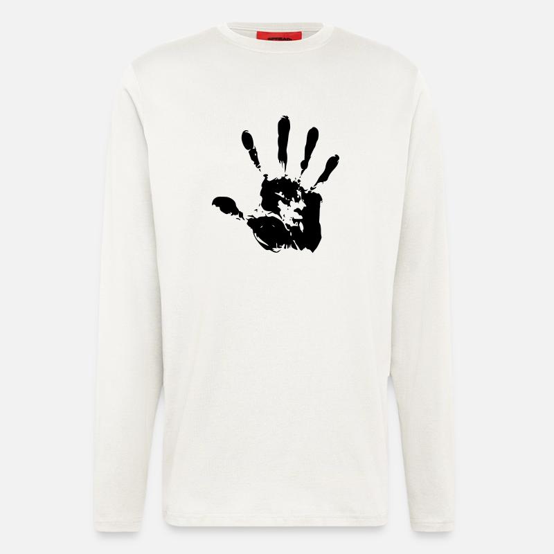 black_hand - Langarmshirt - made by SPREAD  - OFF WHITE