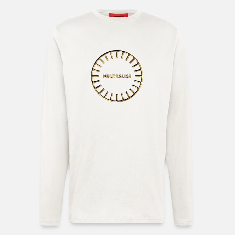 Neutralise, Sanjeevini, Schutz, Symbol, Computer - Langarmshirt - made by SPREAD - OFF WHITE