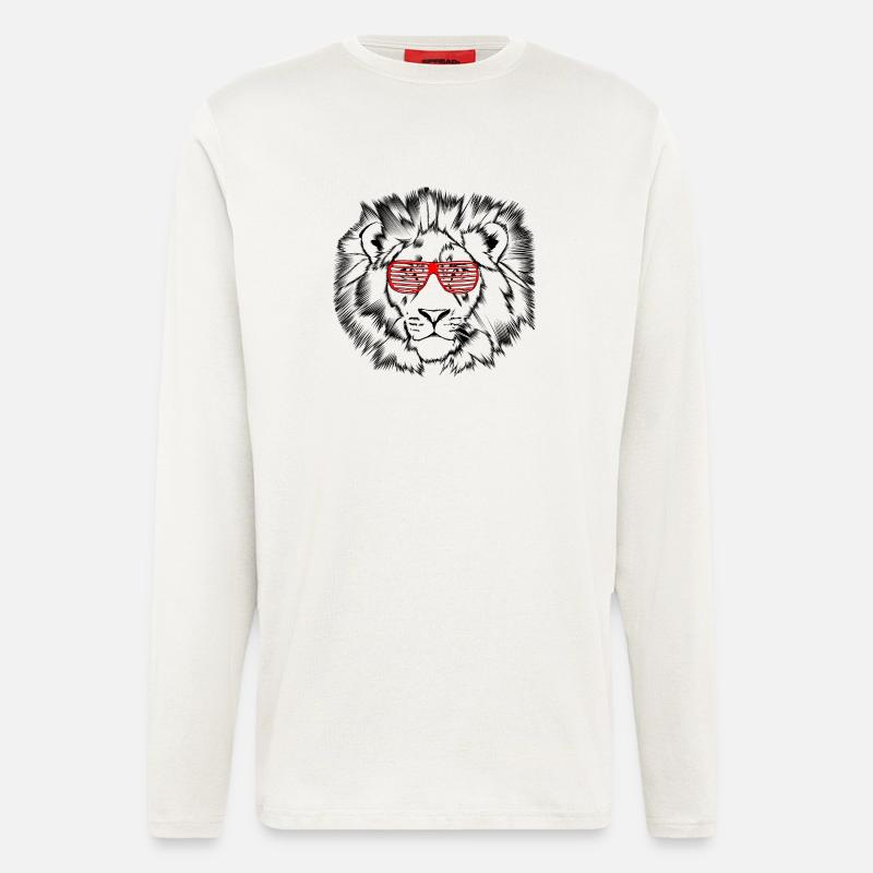 Funky Lion - Langarmshirt - made by SPREAD  - OFF WHITE