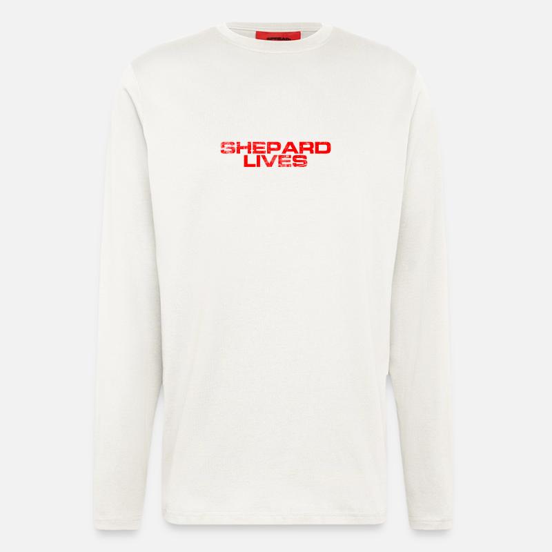 Shepard lebt - Langarmshirt - made by SPREAD  - OFF WHITE