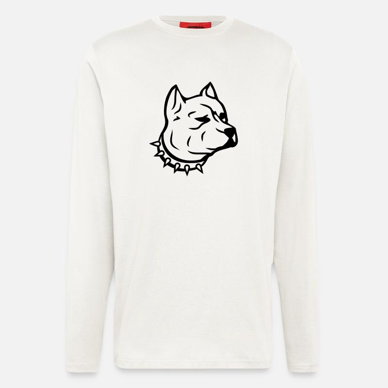 pit_dog_c1 - Longsleeve - made by SPREAD  - OFF WHITE