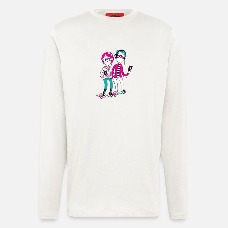 Digitalisierung - Langarmshirt - made by SPREAD  - OFF WHITE