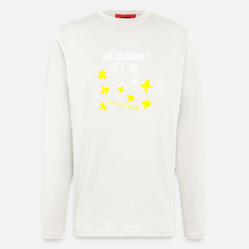 I am not Drunk - Langarmshirt - made by SPREAD  - OFF WHITE