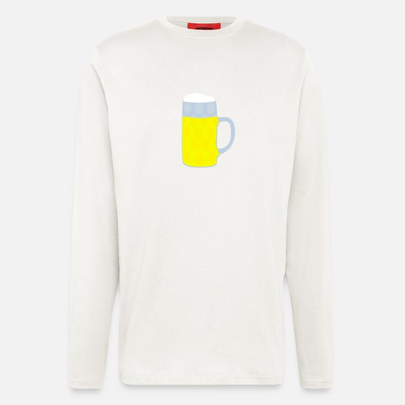 Bierglas, Bierkrug - Langarmshirt - made by SPREAD  - OFF WHITE