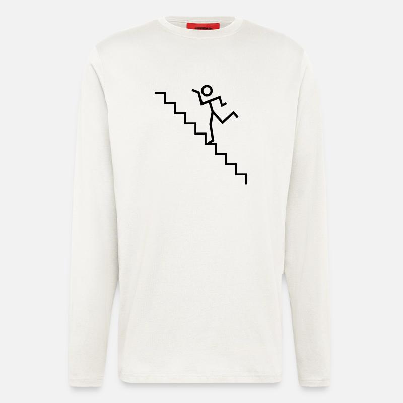 stair dance - Langarmshirt - made by SPREAD - OFF WHITE