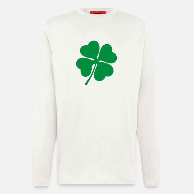 Irish clover de - Langarmshirt - made by SPREAD  - OFF WHITE