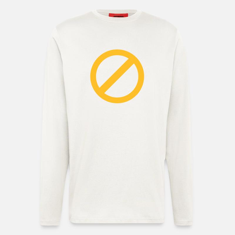 strikeout none NO symbol - Longsleeve - made by SPREAD  - OFF WHITE