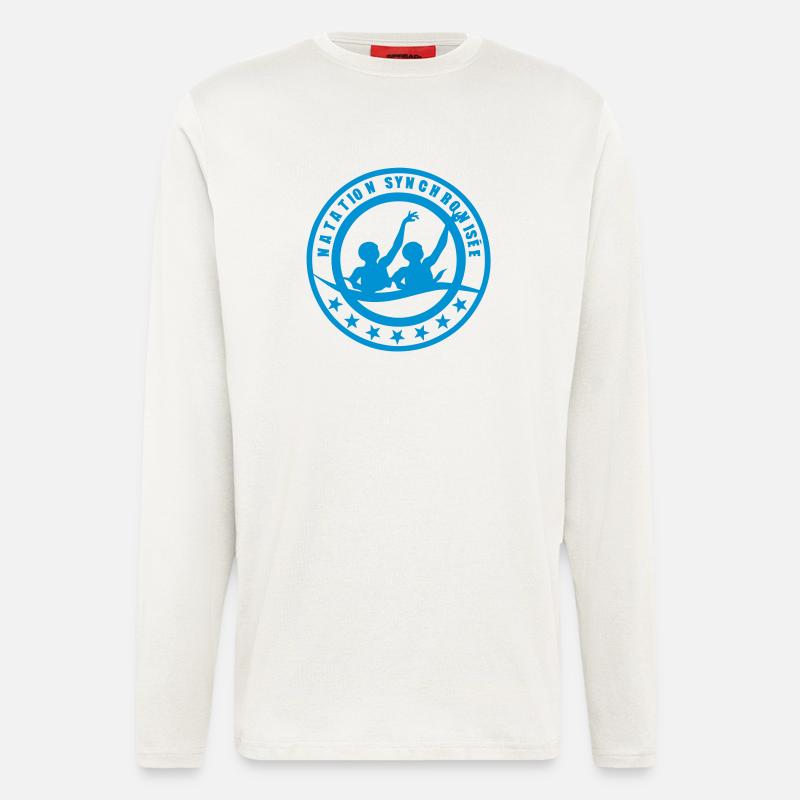 synchronisee4 swimming synchronized swim - Longsleeve - made by SPREAD - OFF WHITE