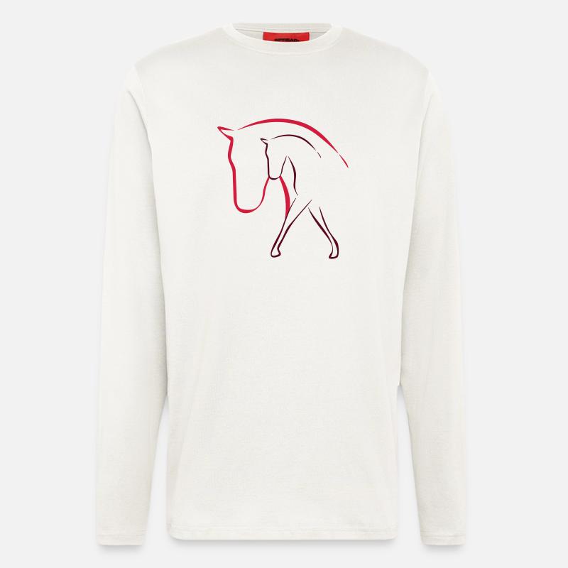 Pferd - Langarmshirt - made by SPREAD  - OFF WHITE