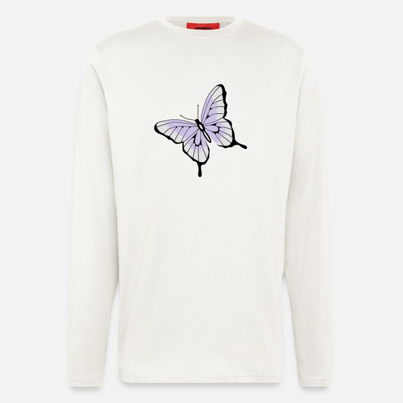 Schmetterling - Langarmshirt - made by SPREAD  - OFF WHITE