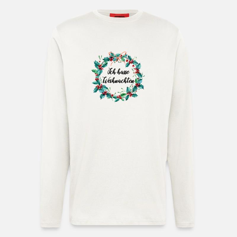 Weihnachtshass - Langarmshirt - made by SPREAD  - OFF WHITE