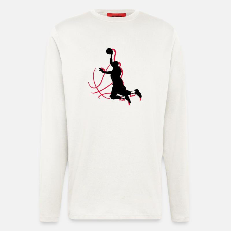 basketball - Langarmshirt - made by SPREAD  - OFF WHITE