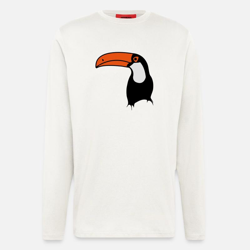 papagai2 - Langarmshirt - made by SPREAD - OFF WHITE