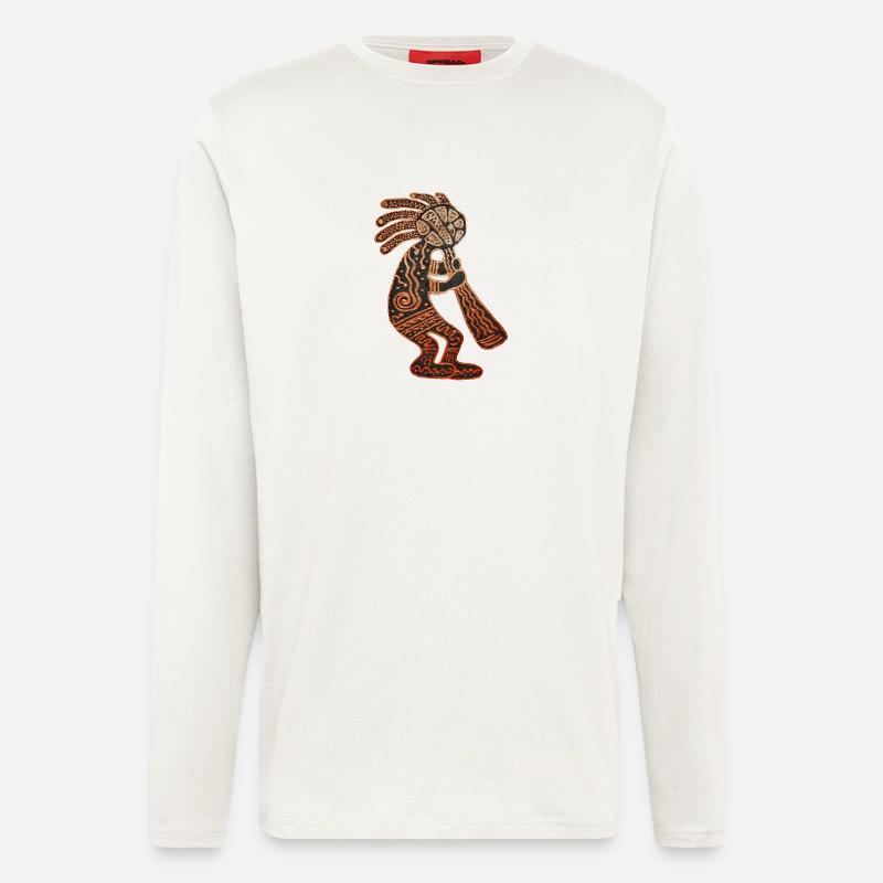 Kokopelli - Longsleeve - made by SPREAD  - OFF WHITE