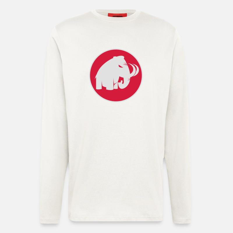 angry mammoth böses Mammut - Langarmshirt - made by SPREAD  - OFF WHITE
