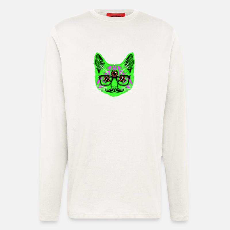 Reise Cat - Langarmshirt - made by SPREAD  - OFF WHITE
