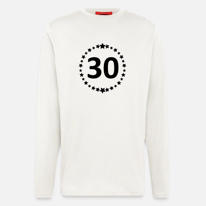 30 / / Thirty / / Thirtieth / / Anniversary / / - Longsleeve - made by SPREAD  - OFF WHITE