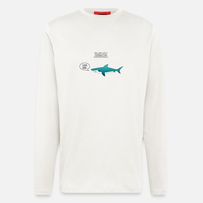 sharkasm - Longsleeve - made by SPREAD  - OFF WHITE