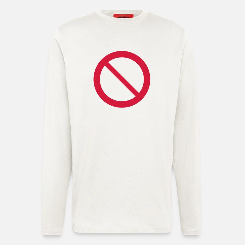 Verbotszeichen - Langarmshirt - made by SPREAD  - OFF WHITE