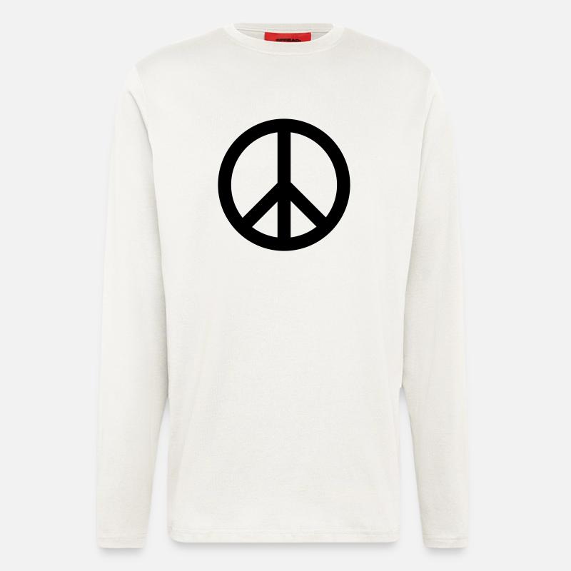 Peace Frieden - Langarmshirt - made by SPREAD  - OFF WHITE