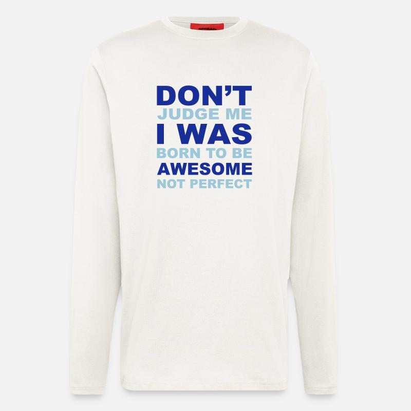 Don't Judge Me - Langarmshirt - made by SPREAD  - OFF WHITE