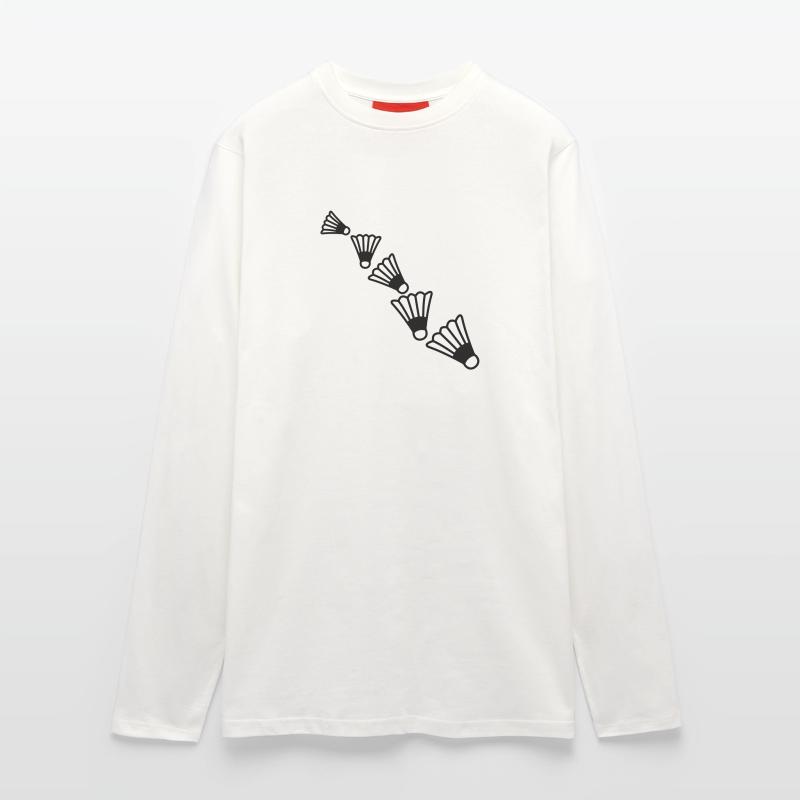 Badmintons Pattern Langarmshirt - made by SPREAD 