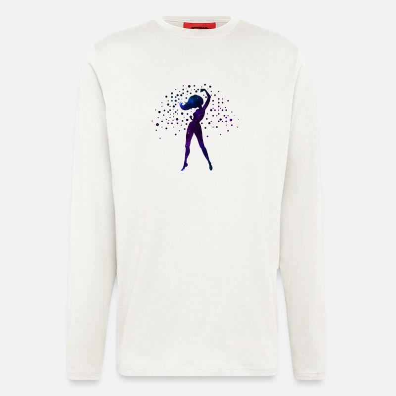 Galaxy Strong Pose - Langarmshirt - made by SPREAD  - OFF WHITE