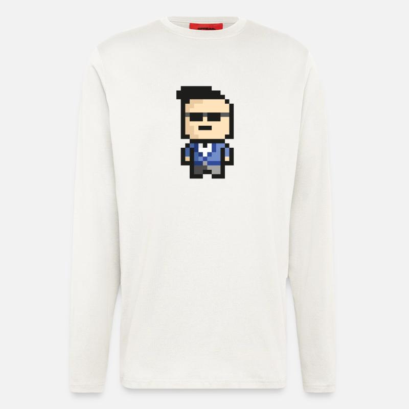 8-Bit-Style - Langarmshirt - made by SPREAD  - OFF WHITE