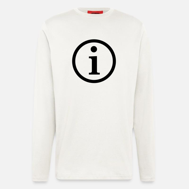 Information, Symbol - Langarmshirt - made by SPREAD  - OFF WHITE
