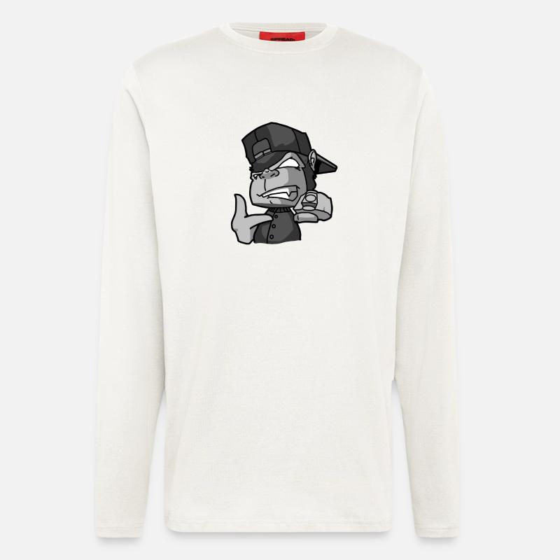 Monkey - Langarmshirt - made by SPREAD  - OFF WHITE