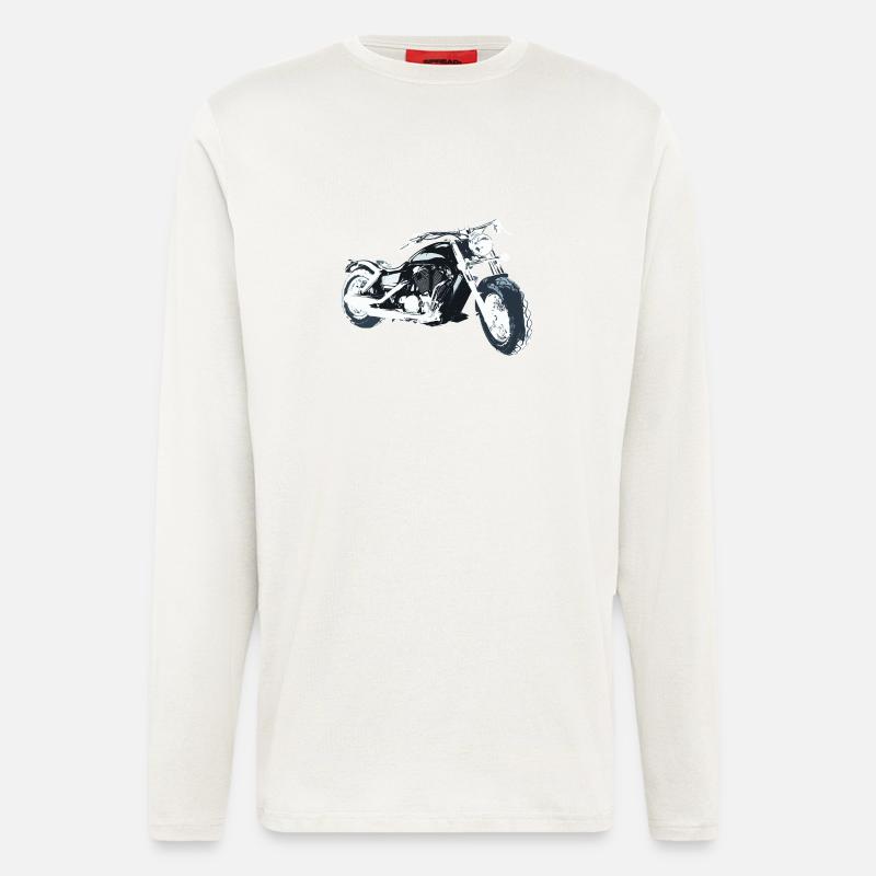 biker - Langarmshirt - made by SPREAD  - OFF WHITE