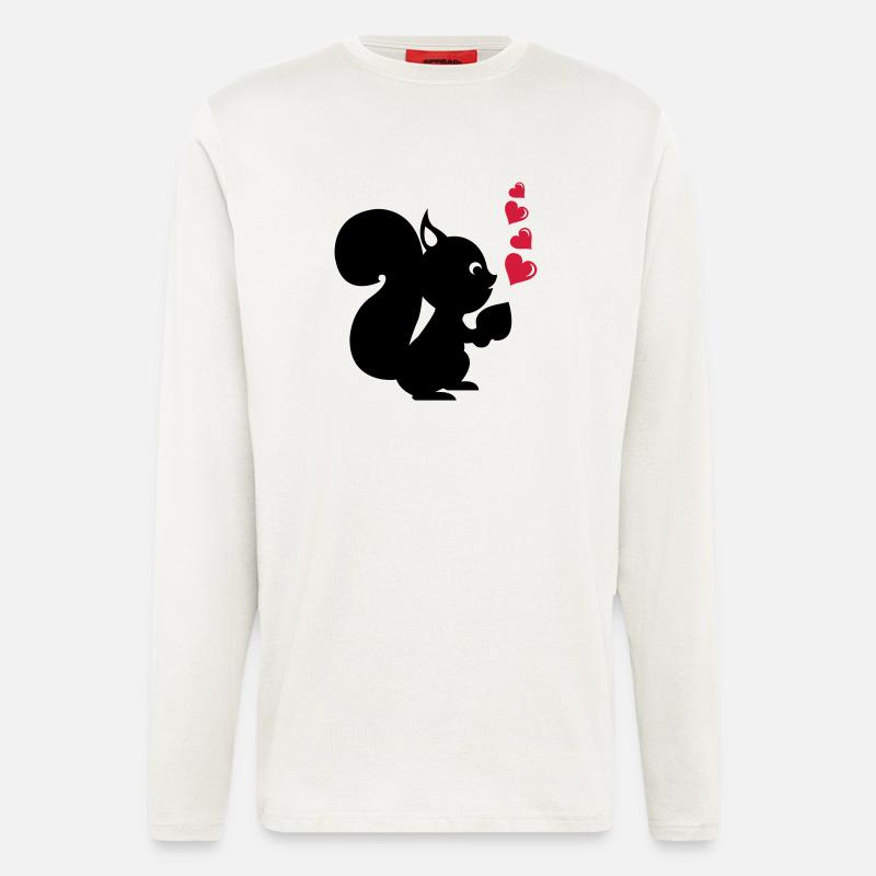 eichhoernchen2 - Longsleeve - made by SPREAD  - OFF WHITE