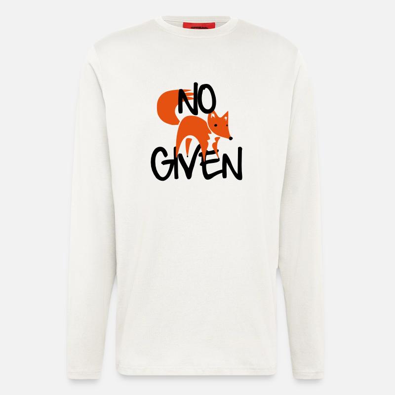 No Fox Given - Langarmshirt - made by SPREAD  - OFF WHITE