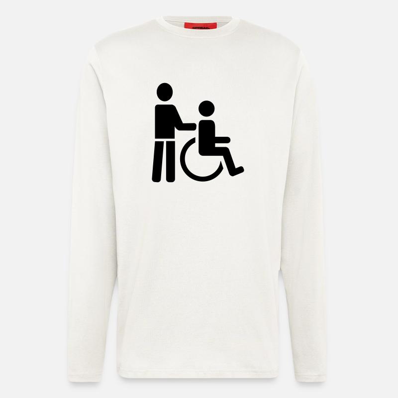 Rollstuhl - Langarmshirt - made by SPREAD  - OFF WHITE
