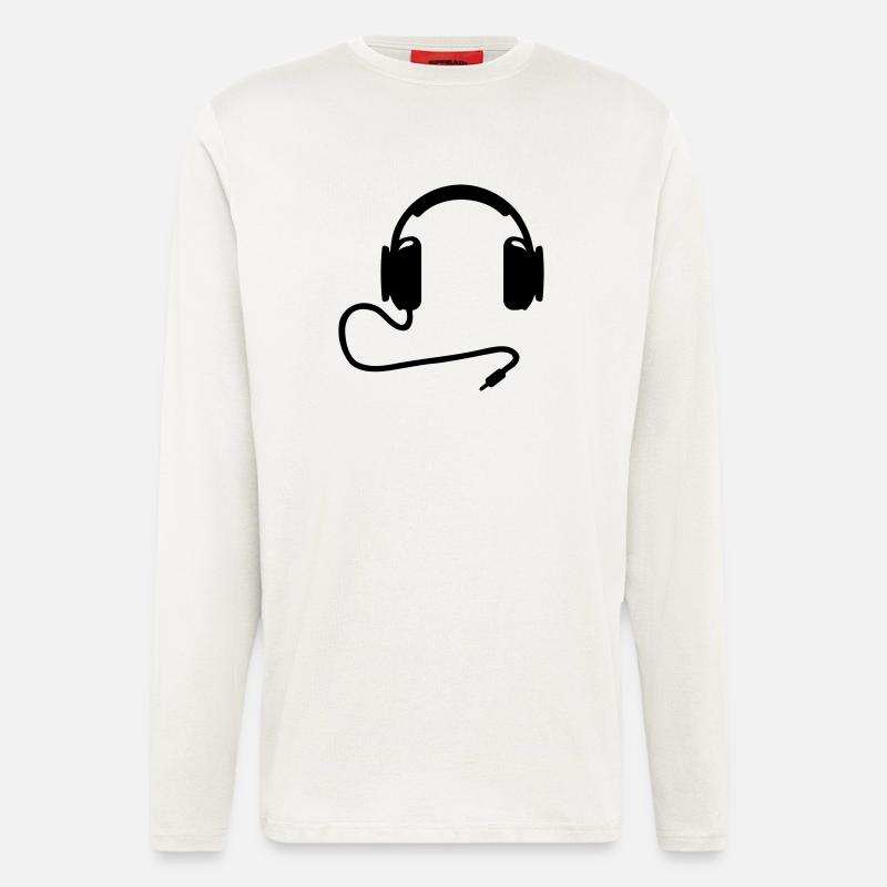 Kopfhörer - Langarmshirt - made by SPREAD  - OFF WHITE