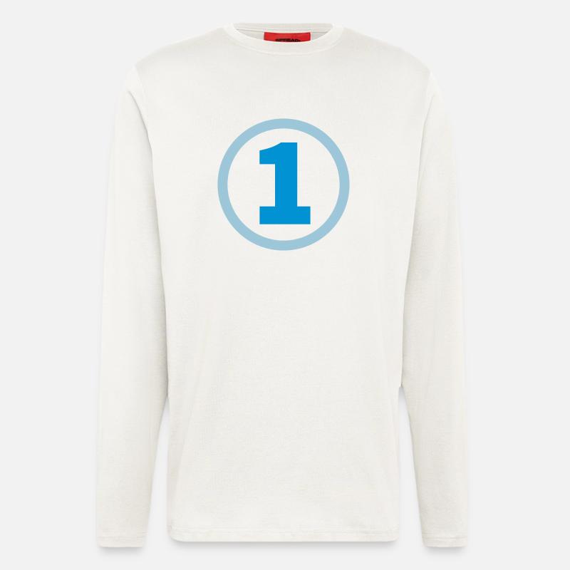 Nummer eins - Langarmshirt - made by SPREAD  - OFF WHITE