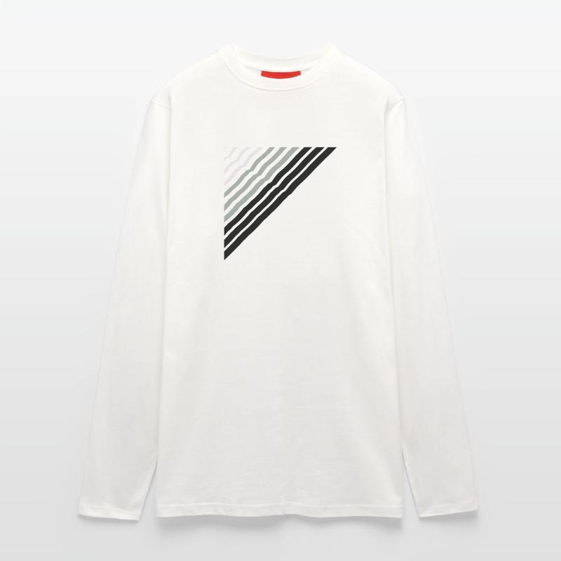 Triangular shape Many lines lines pattern Longsleeve - made by SPREAD 