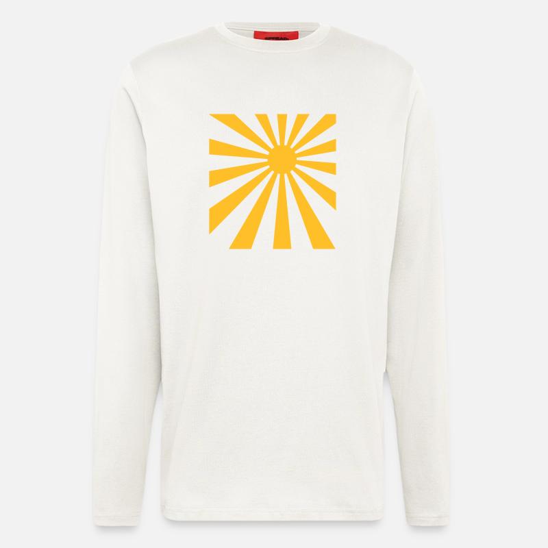 Sun rays rectangle design - Longsleeve - made by SPREAD  - OFF WHITE