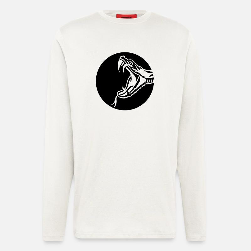 Schlange - Langarmshirt - made by SPREAD  - OFF WHITE