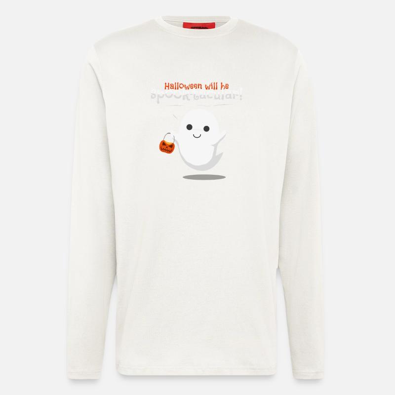 halloween ghost - Longsleeve - made by SPREAD  - OFF WHITE