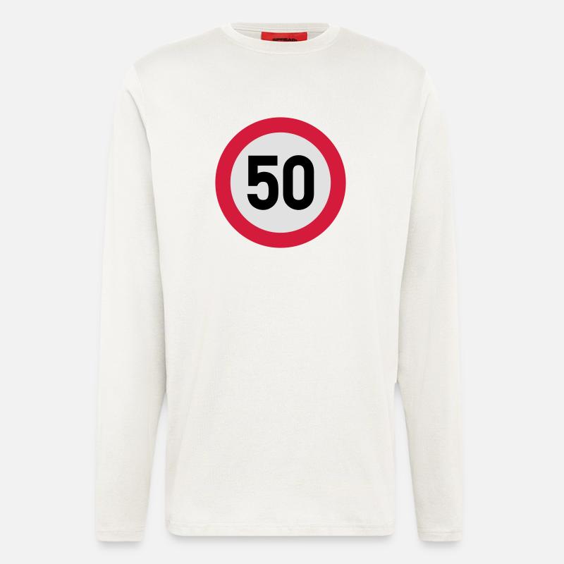 50_schild_f3 - Langarmshirt - made by SPREAD - OFF WHITE