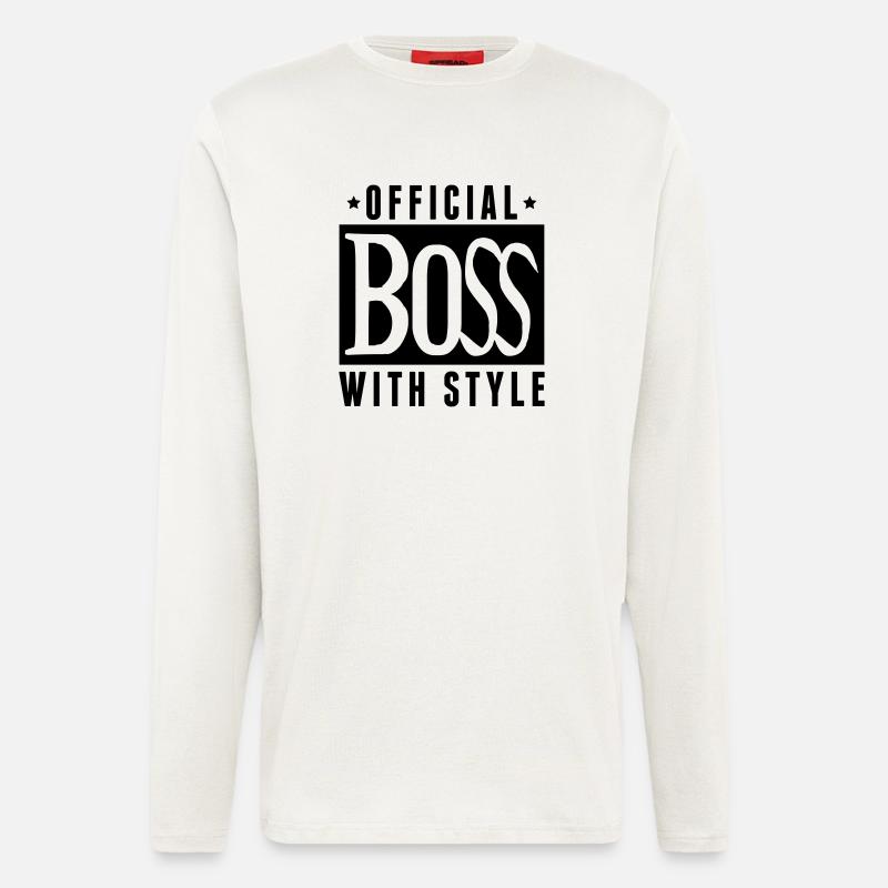 boss_with_style_eu1 - Langarmshirt - made by SPREAD  - OFF WHITE