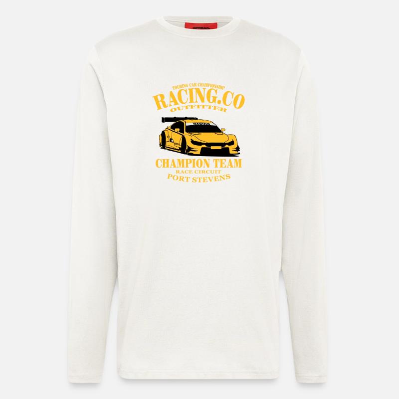 Touring-Car-Racing - Langarmshirt - made by SPREAD  - OFF WHITE