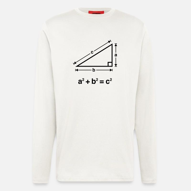 Pythagorean Theorem (Mathematics) - Longsleeve - made by SPREAD  - OFF WHITE
