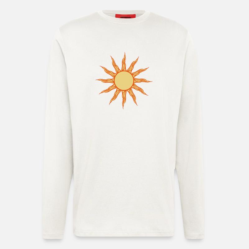 sonne sonnenstrahlen - Langarmshirt - made by SPREAD  - OFF WHITE